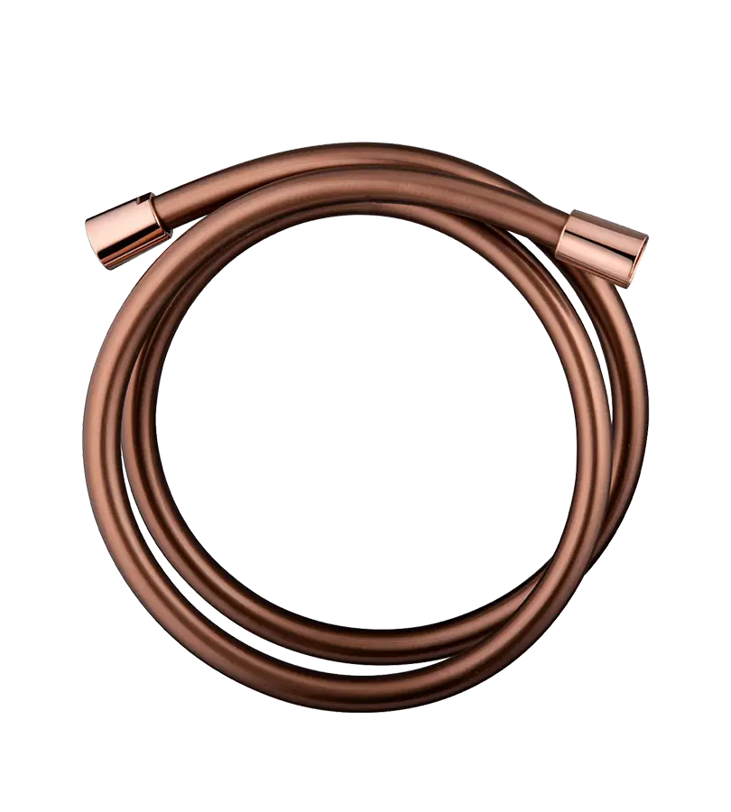photo Flexible de douche lisse PVC longueur 1.50 m gold rose