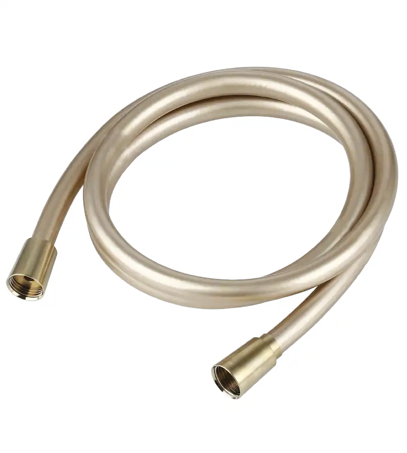 photo Flexible de douche PVC longueur 1.50 m laiton brossé