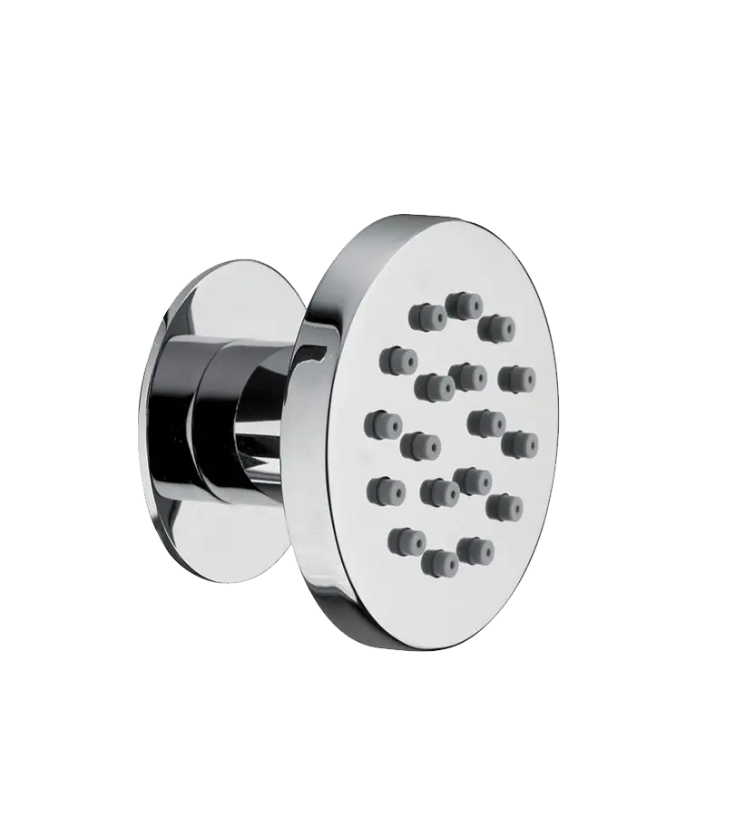 photo Douchette hydromassage latérale orientable ronde chrome