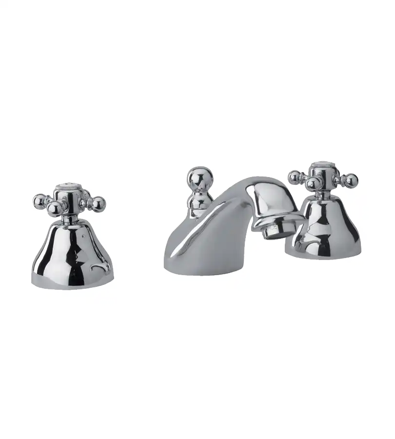 photo Mélangeur lavabo 3 trous Tiffany Chrome