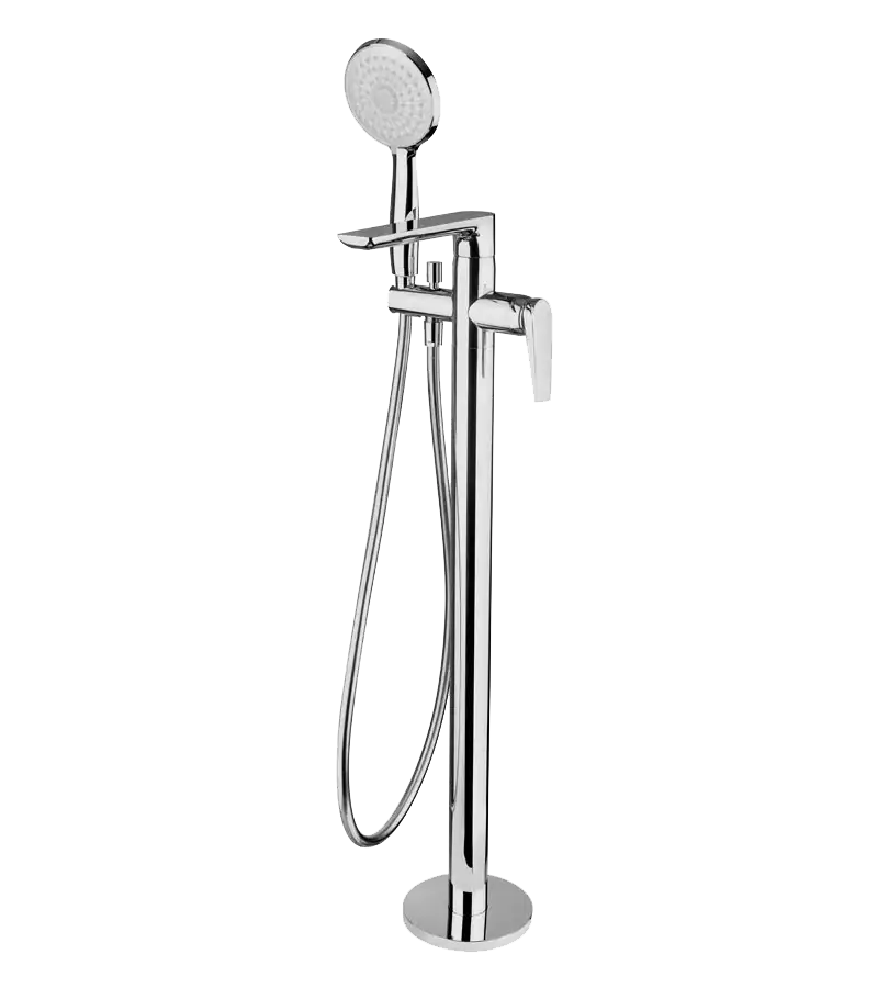photo Mitigeur sur pied pour baignoire îlot Spirit chrome