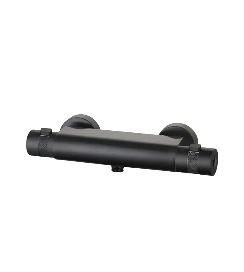 photo Mitigeur douche thermostatique Spirit PVD noir mat brossé