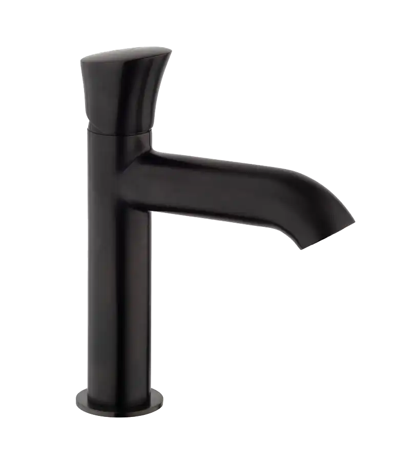 photo Mitigeur lavabo Tropic PVD noir mat brossé