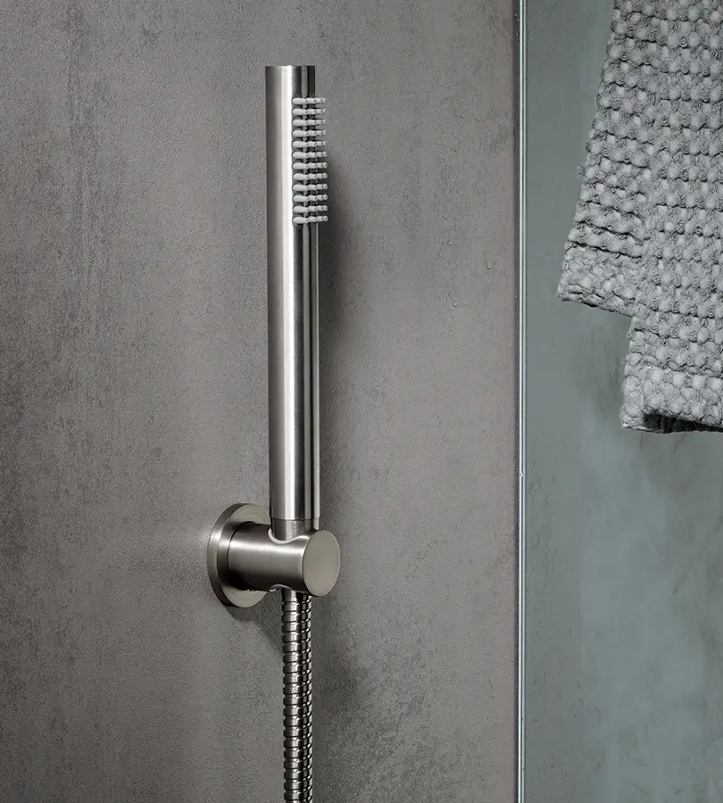 photo Ensemble douchette 1 jet sur applique S304 inox