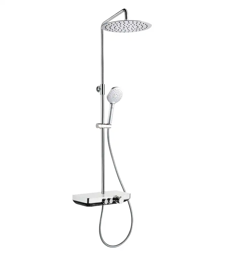 photo Colonne de douche thermostatique Odyssée open click chrome