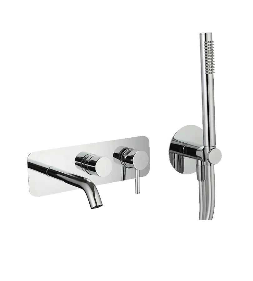 photo Mitigeur encastré bain douche avec bec Cox chrome