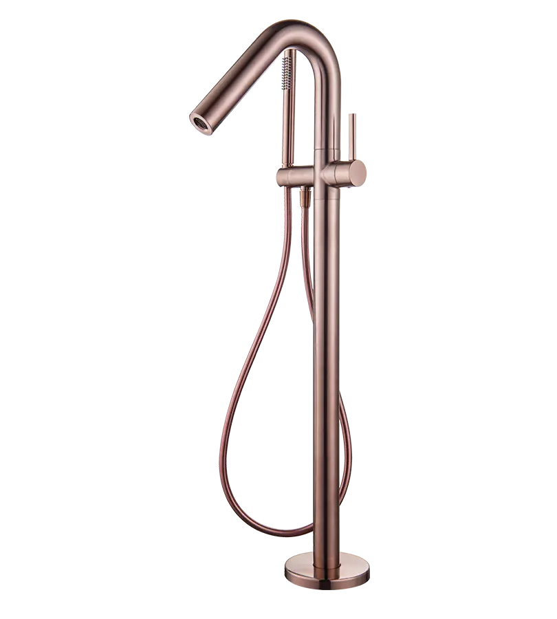 photo Mitigeur bain douche sur pied Ortence PVD bronze cuivré