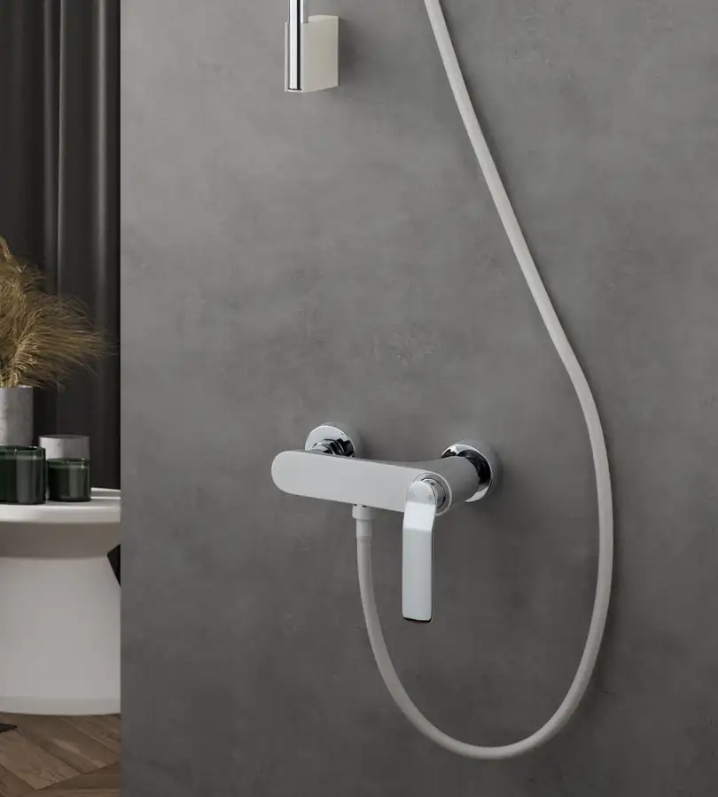 photo Mitigeur douche Addict White blanc / chrome