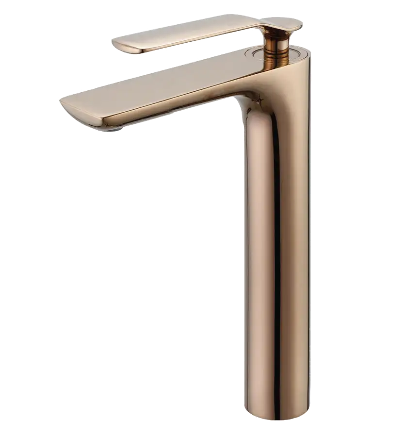 photo Mitigeur lavabo réhaussé Addict PVD gold rose