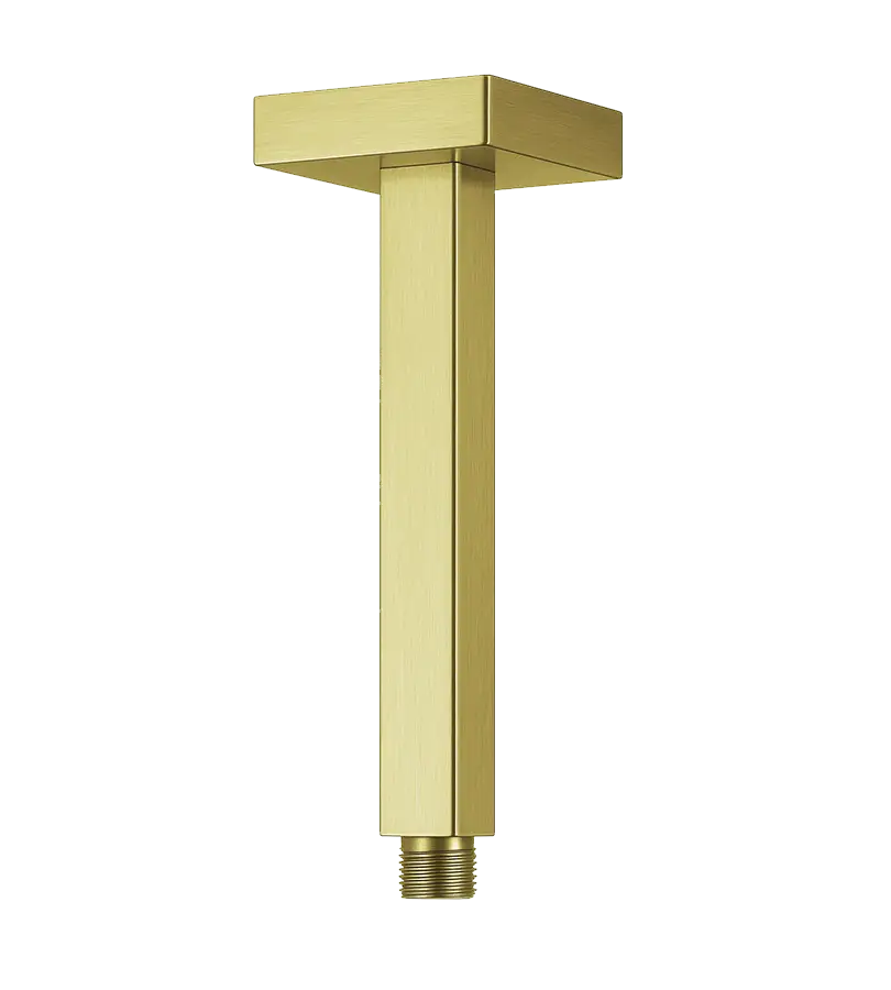 photo Bras plafonnier carré longueur 10 cm PVD laiton br...