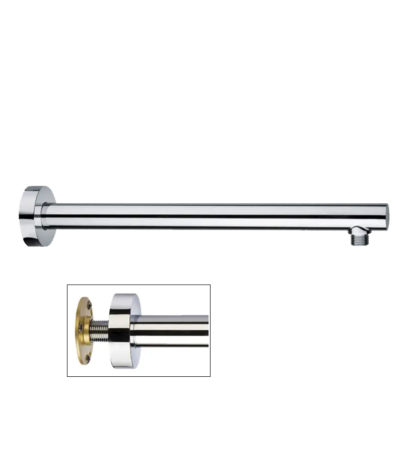 photo Bras de douche métal rond longueur 500 mm chrome